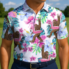 Maxcorners Sasquatch Pool Party Vibes Golf Polo Shirt