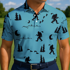 Maxcorners Teal Cryptid Rager Golf Polo Shirt