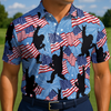 Maxcorners Sasquatch Freedom Stomp Golf Polo Shirt