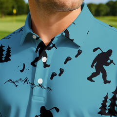 Maxcorners Teal Cryptid Rager Golf Polo Shirt