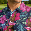 Maxcorners Sasquatch Loves Pink Floaties Golf Polo Shirt