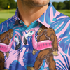 Maxcorners Pink Floatie, Big Mystery Golf Polo Shirt