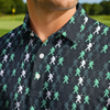 Maxcorners On Repeat - Pine Grid Golf Polo Shirt