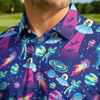 Maxcorners Cosmic Bigfoot Swing Golf Polo Shirt