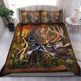 Maxcorners Camo Couple Deer Hunting All Pattern Art Bedding Set