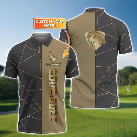 Maxcorners Golf Love Customized Name 3D Shirt