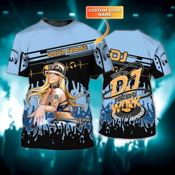 Maxcorners DJ Lady Personalized 3D All Over Printed Shirt