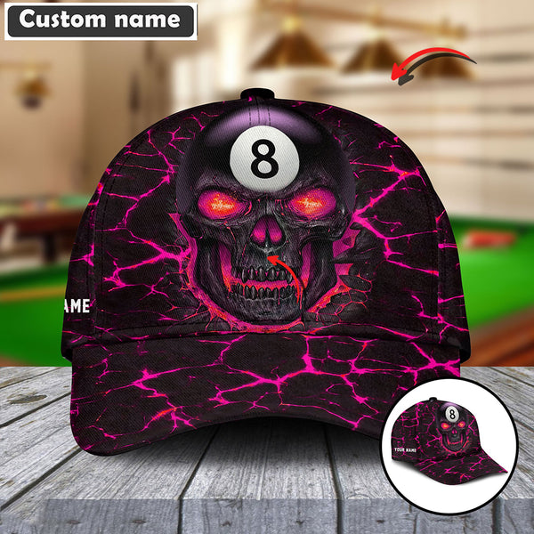 Maxcorners Personalized Billiards Skull Cap (8 colors)