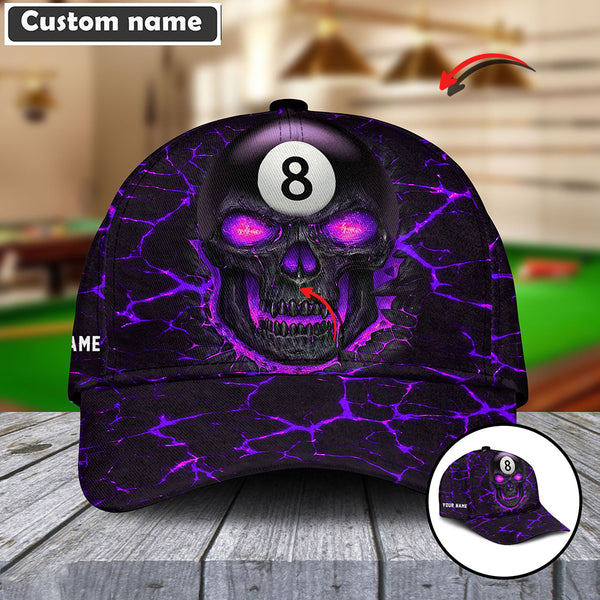Maxcorners Personalized Billiards Skull Cap (8 colors)