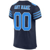 Maxcorners Custom Navy Powder Blue-White Mesh Authentic Football Jersey LM2605