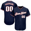 Maxcorners Custom Navy White-Red Authentic Baseball Jersey LM2605