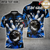 Maxcorners Bowling Skull Ball Strike Multi Options Personalized Name, Team Name 3D Shirt