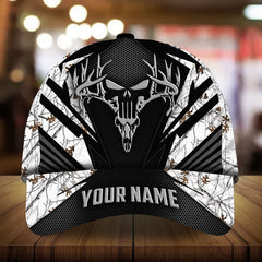 Maxcorners Special Skull Deer Hunting Camo Pattern 3D Multicolor Personalized Cap