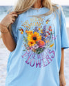 Maxcorners You Belong Among The Wildflowers Cotton Shirt LM2101