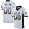Maxcorners Custom White Black-Vegas Gold Drift Fashion Football Jersey LM2605
