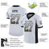 Maxcorners Custom White Black-Vegas Gold Drift Fashion Football Jersey LM2605