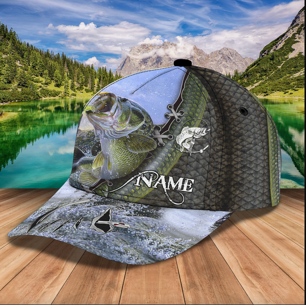Maxcorners Personalized Bass Fishing Classic Cap