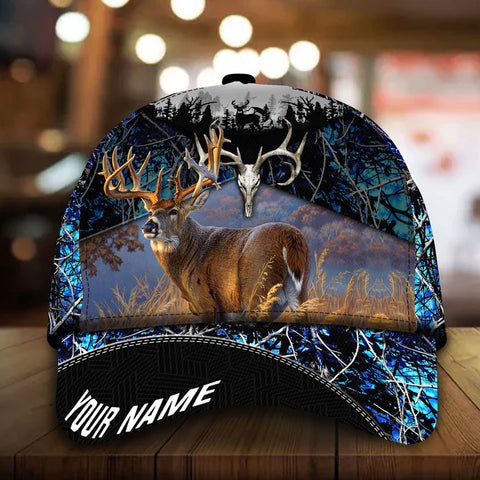 Maxcorners The Premium Unique Cool Deer Hunting Personalized Hats 3D Multicolored