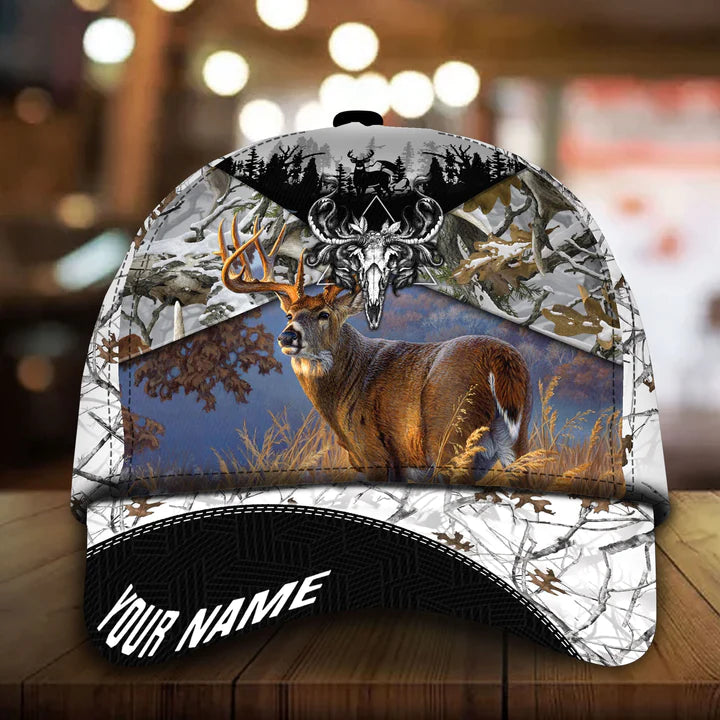 Maxcorners Premium Unique Cool Deer Hunting Personalized Hats 3D Multicolored