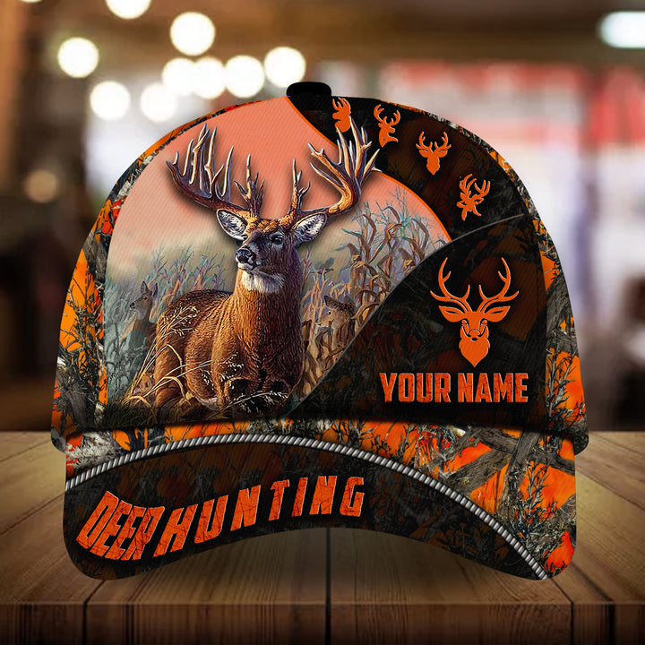 Maxcorners The Special Deer Hunting Personalized Hats 3D Multicolored