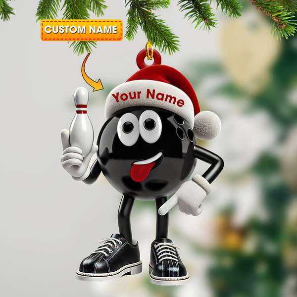 Maxcorners Custom Bowling Ball, Custom Bowling Ball Ornaments, Gift For Bowling Lovers
