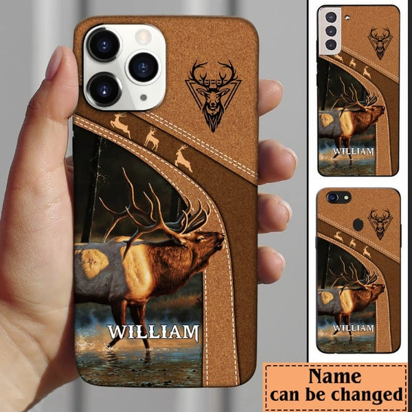 Maxcorners Elk Hunting Personalized Name Phone Case