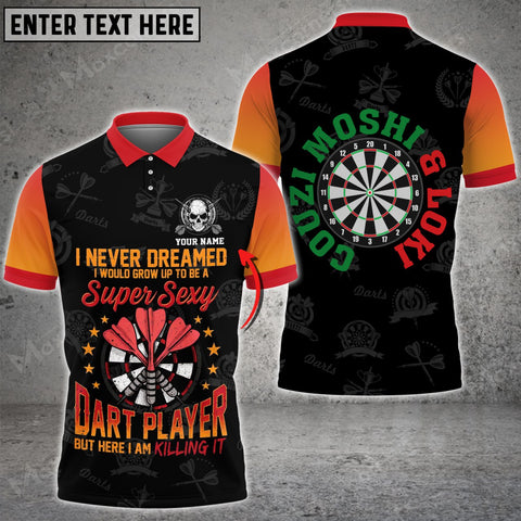 Maxcorners I Never Dreamed Super Sexy Dart Player, Personalized Name 3D Shirt For Malcolm Couzins