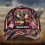 Maxcorners American Hunter US Flag Pattern 3D Multicolor Personalized Cap