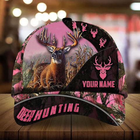 Maxcorners The Special Deer Hunting Personalized Hats 3D Multicolored