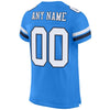 Maxcorners Custom Powder Blue White-Navy Mesh Authentic Football Jersey LM2605