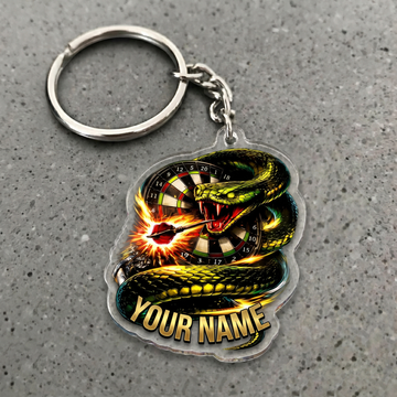 Maxcorners Venom Snake Darts Personalized Name Keychain