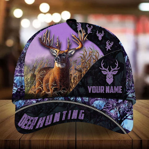 Maxcorners The Special Deer Hunting Personalized Hats 3D Multicolored