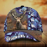 Maxcorners Premium Elk Hunting Personalized Hats 3D Multicolored