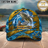 Maxcorners Fishing Explosive Water Splash Personalized Name 3D Cap