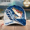 Maxcorners Fishing Blue Lake Angler Personalized 3D Cap  (13 Fish Species)