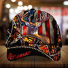 Maxcorners Epic Nivell Art Deer Hunting Camo Pattern 3D Multicolor Personalized Cap