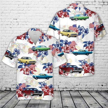 Maxcorners 1969 Dodge Dart Swinger 340, 4th Of July Hawaiian Shirt, Custom Photo Hawaii Beach Shirt