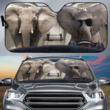 Maxcorners Elephant Car Sunshade Cover Protect