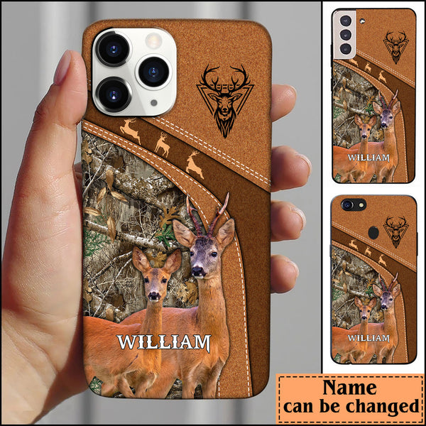 Maxcorners Roe Deer Hunting Personalized Name Phone Case