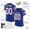 Maxcorners Custom Royal White-Red Mesh Authentic Football Jersey LM2605