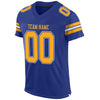 Maxcorners Custom Royal Gold-White Mesh Authentic Game Day Football Jersey LM2605