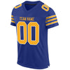 Maxcorners Custom Royal Gold-White Mesh Authentic Classic Football Jersey LM2605