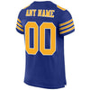 Maxcorners Custom Royal Gold-White Mesh Authentic Classic Football Jersey LM2605
