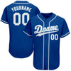 Maxcorners Custom Royal White-Light Blue Authentic Baseball Jersey LM2605