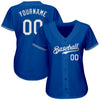 Maxcorners Custom Royal White Authentic Baseball Jersey LM2605