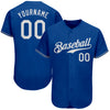 Maxcorners Custom Royal White Authentic Baseball Jersey LM2605