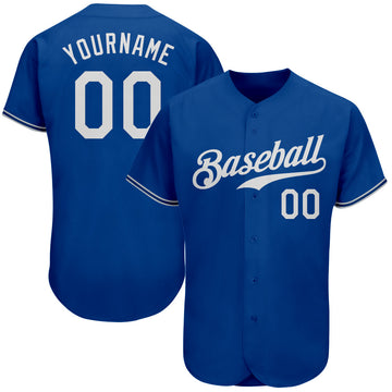 Maxcorners Custom Royal White Authentic Baseball Jersey LM2605