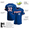 Maxcorners Custom Royal White-Red Authentic Baseball Jersey LM2605