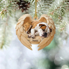 Maxcorners Personalized Sleeping American Bulldog Christmas Ornament, Dog Angel Wings
2D Flat LM2511
