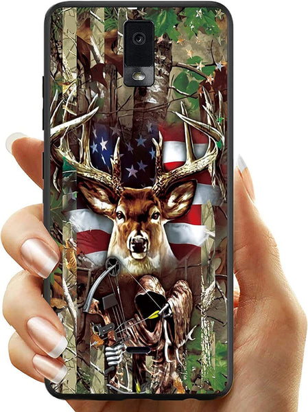 Maxcorners American Deer Hunting Flag Camo Hunter Pattern Personalized Nam Phone Case